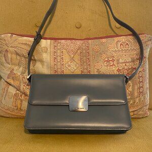 49 AV Junko Shimada Gray Leather Crossbody Bag